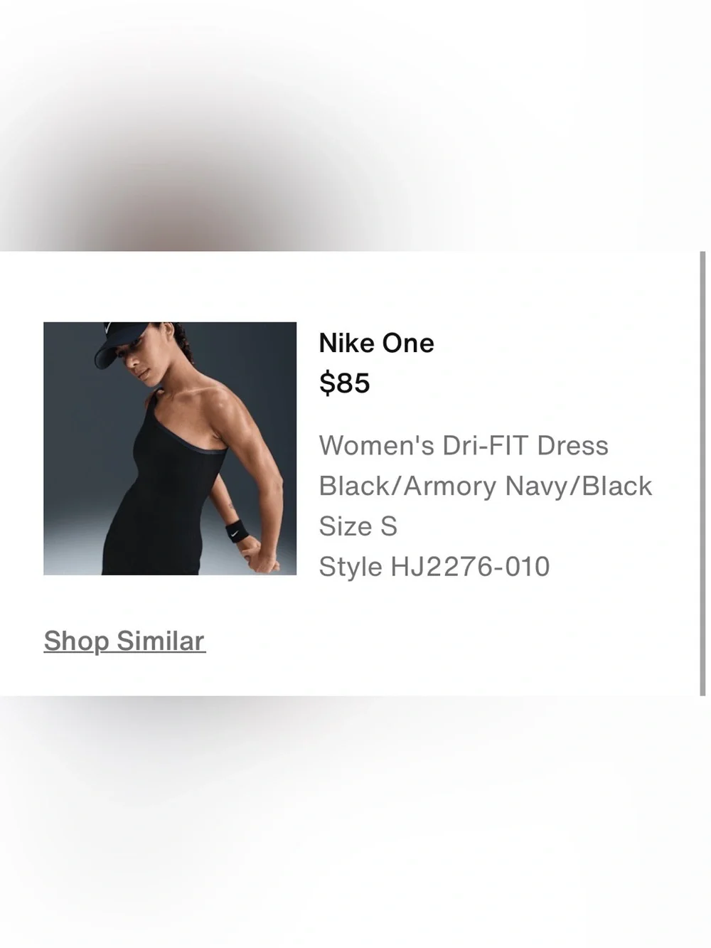 Nike Black Asymmetric Athletic Dress - Picture 4 of 8